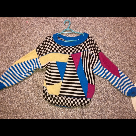 Vintage Sweaters - Vintage Colourful Sweater Vintage Sweaters - Vintage Colourful Sweater